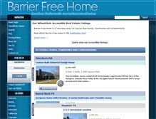 Tablet Screenshot of barrierfreehome.com
